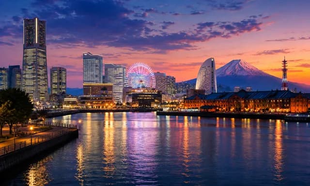 Kanagawa at dusk